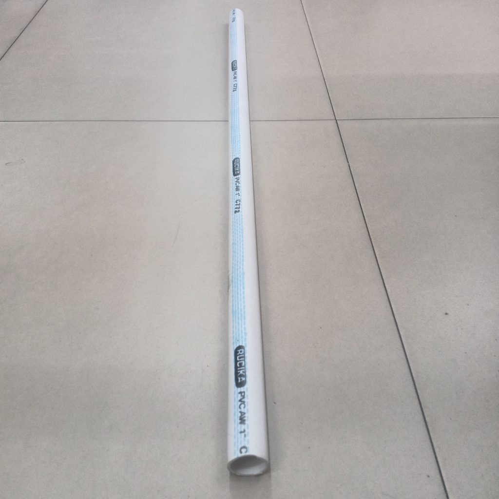 RUCIKA PIPA AIR PVC WAVIN 1" AW / 1 in AW / Pipa putih pvc 1 inch 1 Meter