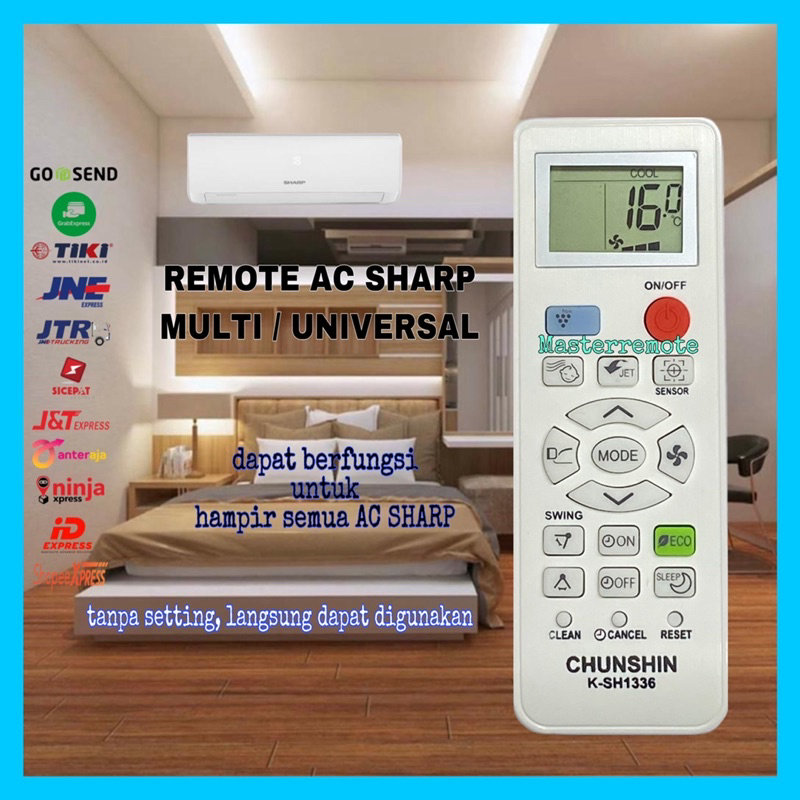 CHUNSHIN Remote AC Universal Sharp K-SH1336