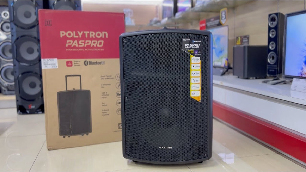 Speaker Active Polytron Paspro 15F3 40 Watt 680 MHZ