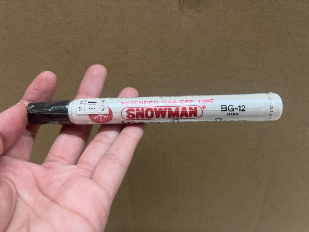SNOWMAN Spidol BG - 12 Warna Hitam