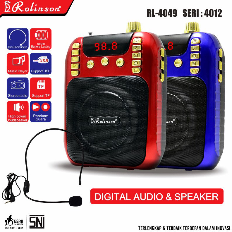 Speaker Active Rolinson 4012+MICXXX 250 Watt 50 HZ