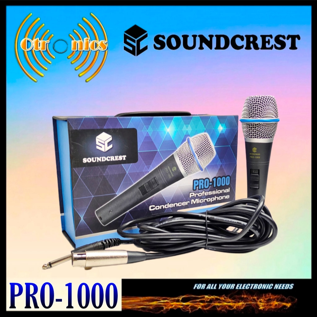 Soundcrest Mic Condencer Micrphone PRO-1000
