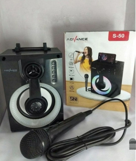 ADVANCE Speaker Portable Mini Bluetooth S50 90 Watt 120 HZ