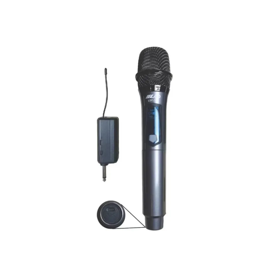 Mic LAD LDF102 Wrless 200-800 MHz 75 kHz - Transmisi sinyal stabil. Sensitivitas : 5