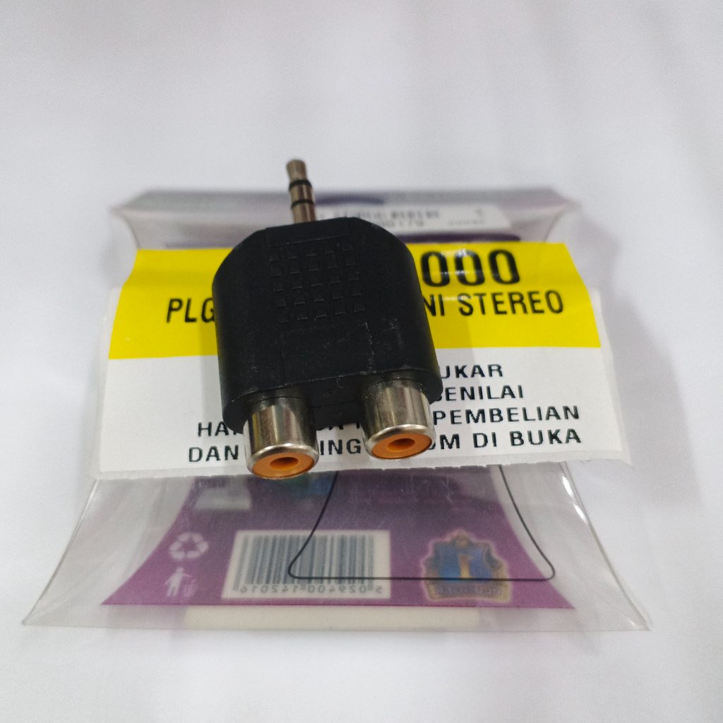 GE - Sambungan T RCA to Jack Mini Stereo