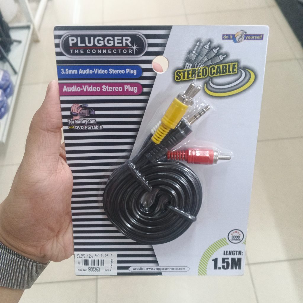 PLUGGER Kabel AV RCA 3,5mm