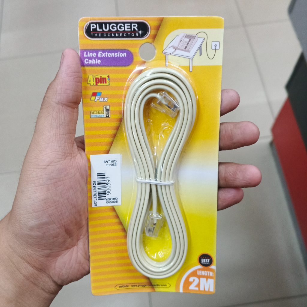 GE - Kabel Line Telepon 2 Meter