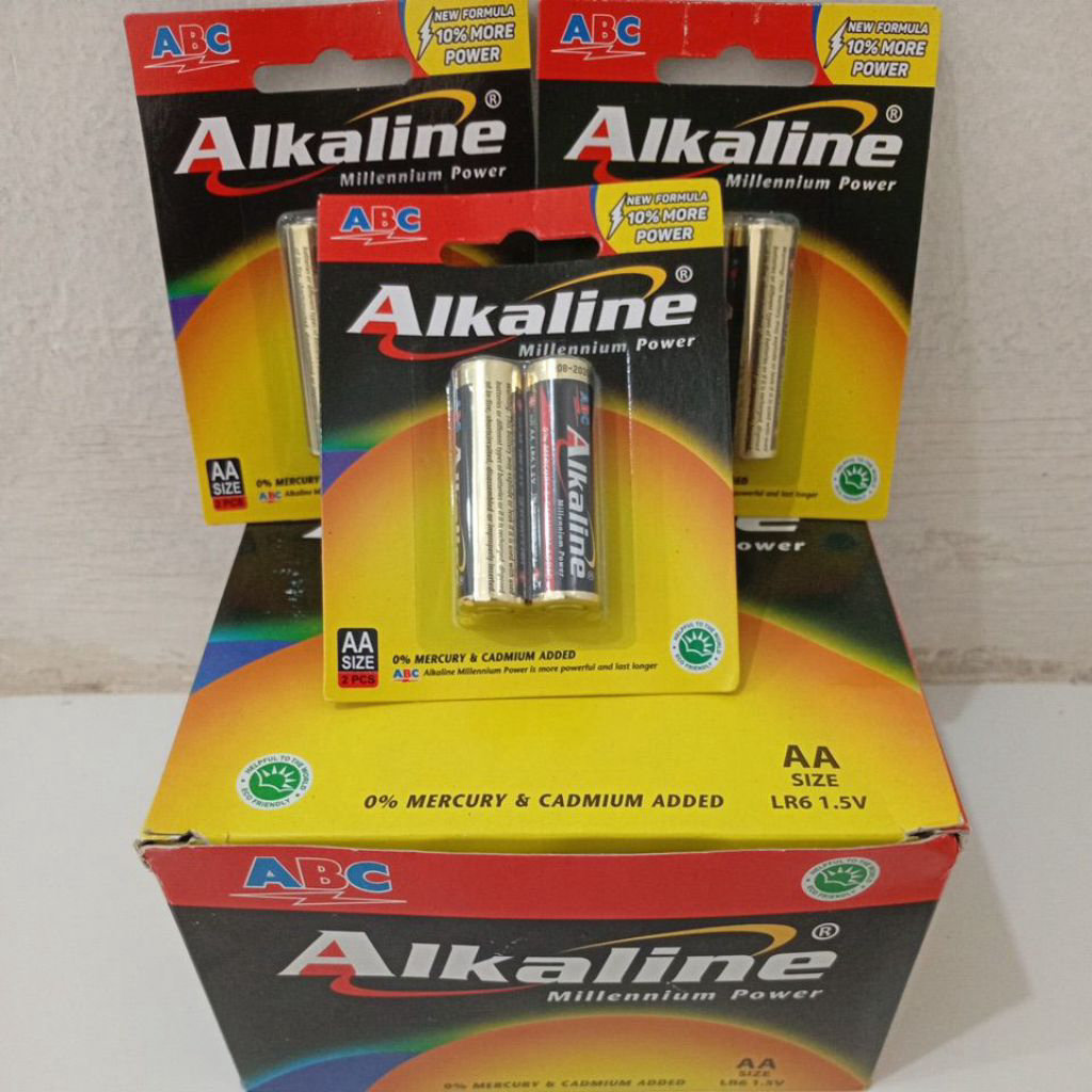 Baterai ABC AA Alkaline Isi 2