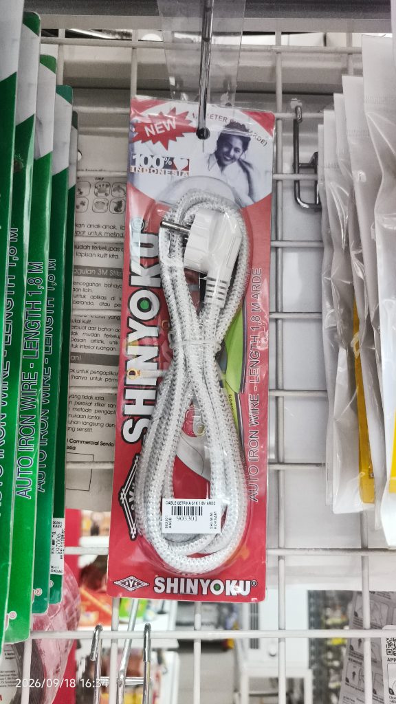SHINYOKU Kabel Setrika Panjang 1,8M