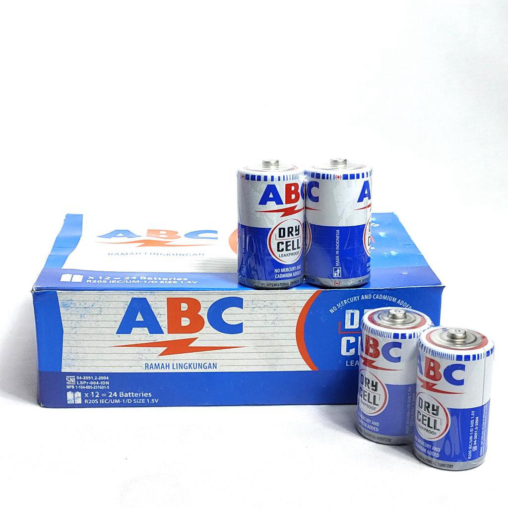 ABC - Baterai Type D Biru 2 Pcs