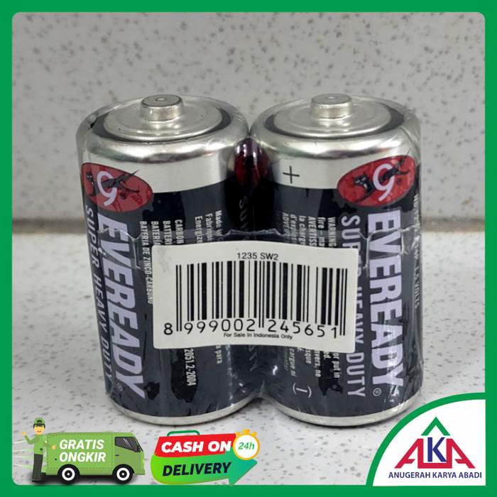 EVEREADY - Baterai C Hitam 2 Pcs