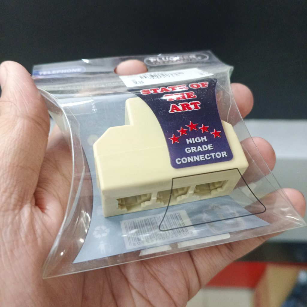GE - Roset Telepon Pararel 3 Lubang